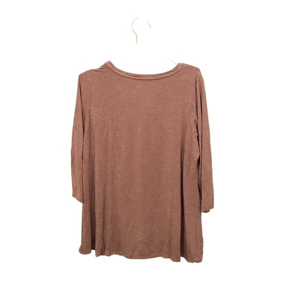 Logo by Lori Goldstein 3/4 length cozy top size 1X - Picture 2 of 6